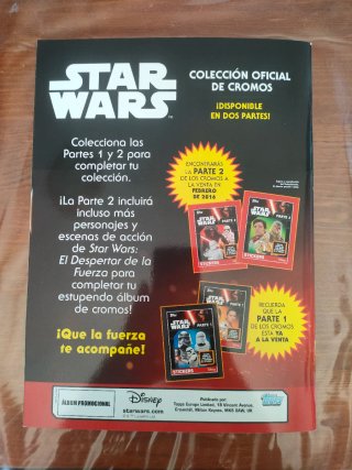 Álbum Star Wars El Despertar Fuerza Completo