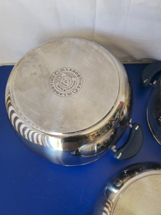 Set 3 Pentole Lagostina in Acciaio Inox 18/10