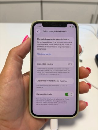 iPhone 12 Mini Plata/Blanco