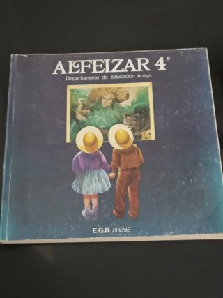 1982 Libro texto lectura Alféizar 4º"