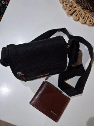Borsa e portafoglio da uomo, il portafoglio nuovo.