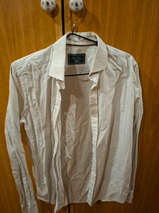 Camisa vaquera azul y gris