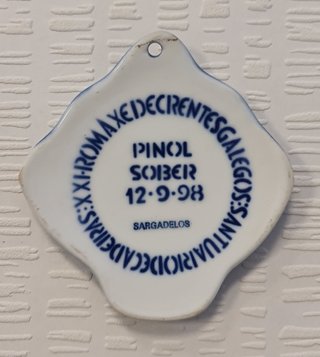 Colección 4 medallones Sargadelos Romaxe Crentes
