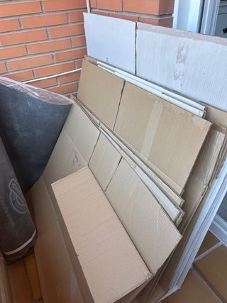 Cajas de mudanza  (22) de varios tamaños