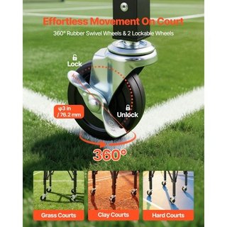 Tennis Ball Hopper, Holds 120 Tennis Balls, Foldab