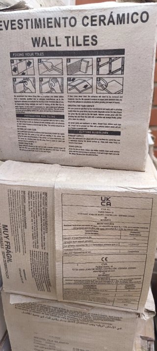 Cajas de baldosas cerámicas para pared,blancas