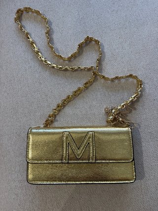 Bolso Lola Casademunt Dorado Metálico