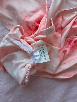 Top rosa claro floral