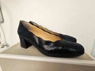 Zapatos Jota Efe Piel Salón Vintage Tamaño 37