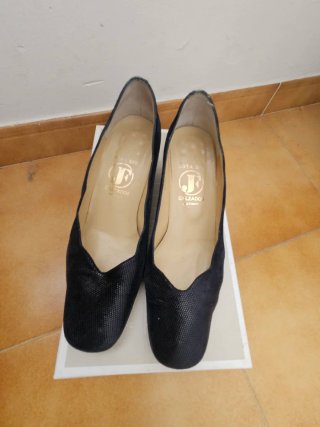 Zapatos Jota Efe Piel Salón Vintage Tamaño 37