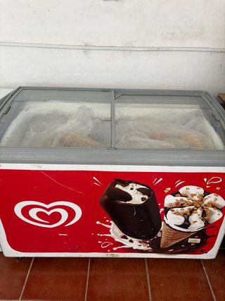 Congelador Frigorífico con Tapa de Cristal