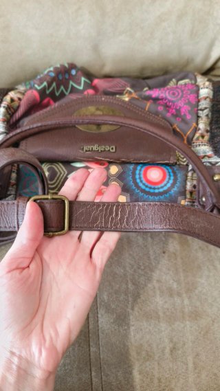 Bolso Desigual Marrón y Multicolor
