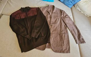 Blazer y Chaqueta Marrón/Bage Masculino