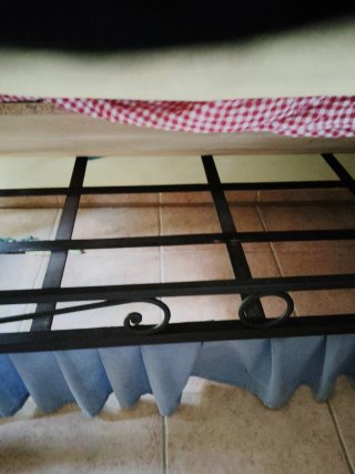 Sofá cama de forja negro .+ Sillón unitario