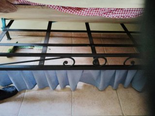Sofá cama de forja negro .+ Sillón unitario