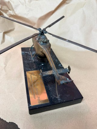 Escultura Helicóptero Bronce Guardia Civil