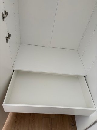 Armario ropero 2 puertas abatibles blanco