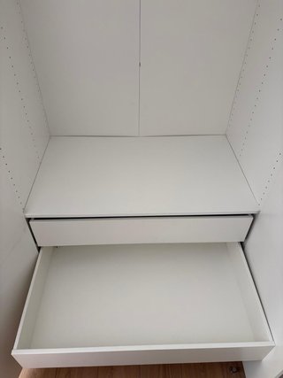 Armario ropero 2 puertas abatibles blanco