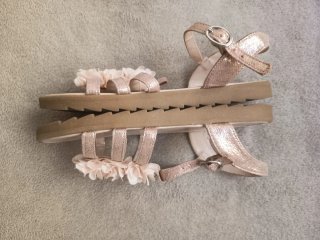 Sandali per bambina Taglia 35 dorati e rosa