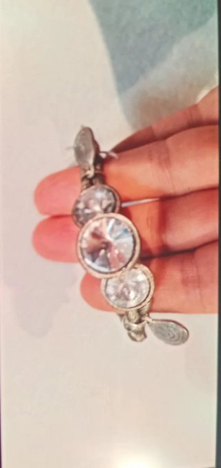 Lote 7 pulseras con corazón y cadena