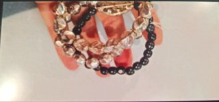 Lote 7 pulseras con corazón y cadena