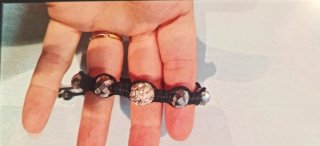 Lote 7 pulseras con corazón y cadena