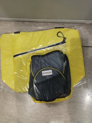 Bolsa nevera amarilla y bolso nevera forro peva