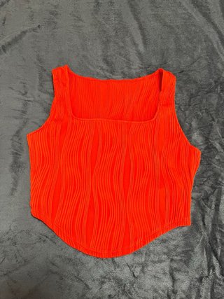 Camiseta tirantes naranja talla XL