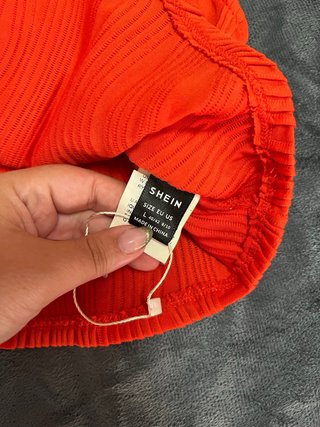 Camiseta tirantes naranja talla XL