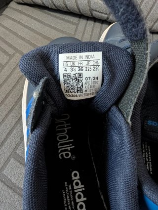 Zapatillas Adidas niño azul y blanco