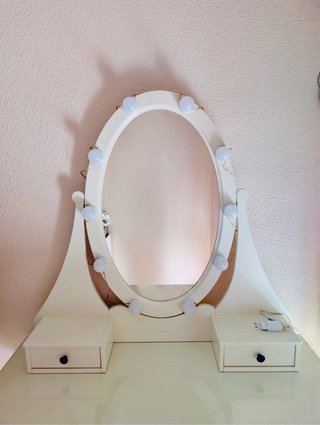 Tocador Ikea Hemnes Blanco con Espejo