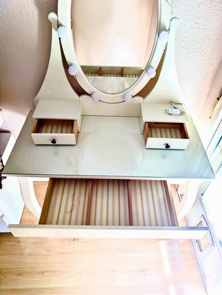 Tocador Ikea Hemnes Blanco con Espejo