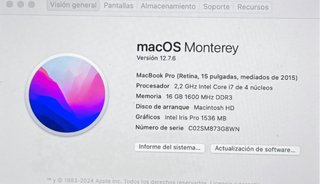 MacBook Pro 15” 2015 i7 16GB RAM