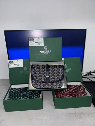 Tracolle Goyard Verde e Rossa e grigia