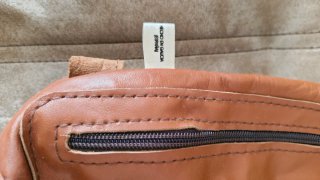 Mochila de piel marrón