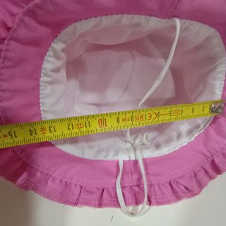 Chapéu de Sol Infantil Rosa com Folho