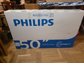 TV Philips 50" 4k Ambilight 3 + soporte de techo