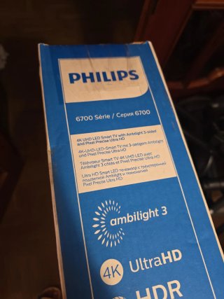TV Philips 50" 4k Ambilight 3 + soporte de techo