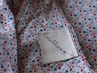 Vestido Ema Blues Talla M Estampado Volantes