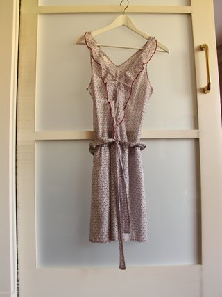 Vestido Ema Blues Talla M Estampado Volantes