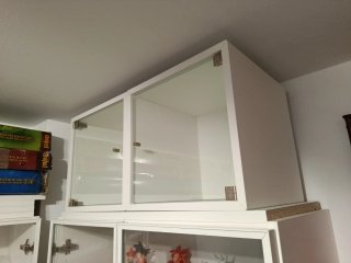 Mueble cubo vitrina Ikea cristal