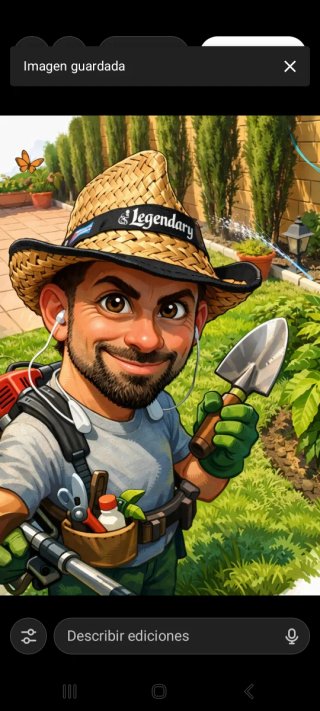 Giardiniere con cappello e attrezzi