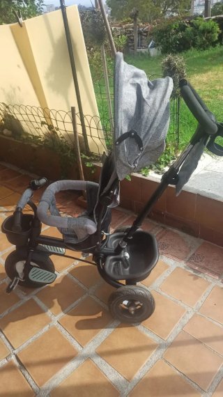 Triciclo de paseo gris