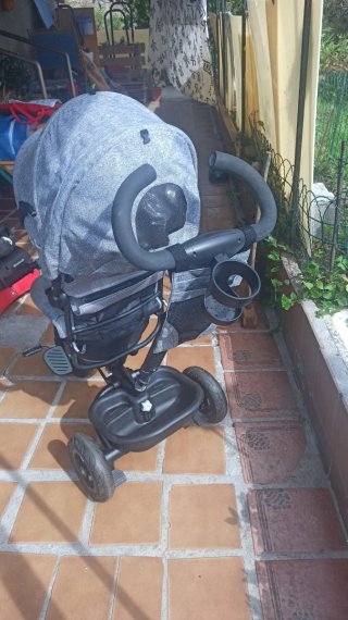 Triciclo de paseo gris