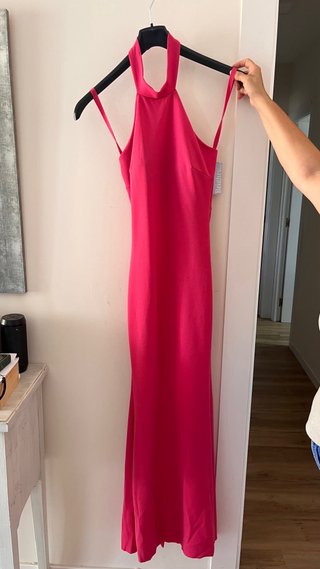 Vestido largo fiesta fucsia nuevo