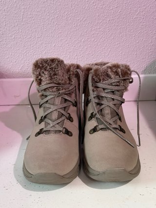 Botas Skechers Invierno Mujer Pelo Beige