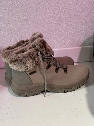 Botas Skechers Invierno Mujer Pelo Beige