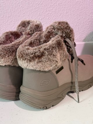 Botas Skechers Invierno Mujer Pelo Beige
