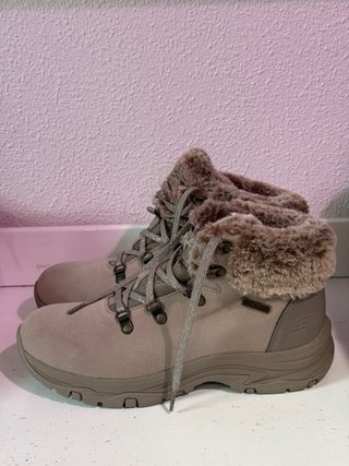 Botas Skechers Invierno Mujer Pelo Beige