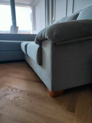 Sofá Chaise Longue Banak Gris Perla